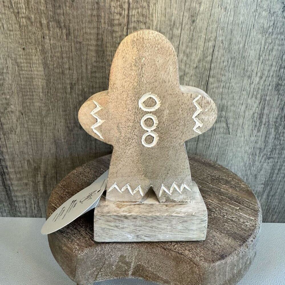 Rustic Gingerbread Wooden Christmas Holiday Decor  FAST SHIP NEW